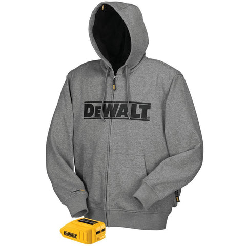 20V/12V MAX* Gray Heated Hoodie (Hoodie and Adaptor Only) - DCHJ068B