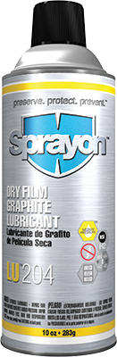 Sprayon LU204 Dry Graphite Spray 10oz Aerosol