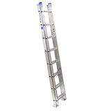 Werner ALUMINUM Extension Ladder with Integrated Leveling D1800-2EQ