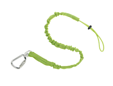 3111EXT Xtended Lime Extended Stainless Dual Carabiner-15lb