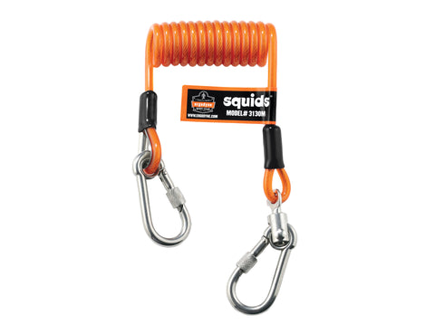3130M 5lb Orange Coiled Cable Lanyard-5lbs