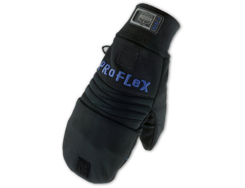 816 L Black Thermal Flip-Top Gloves