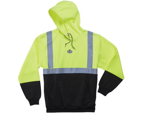 ErgodyneGloWear® 8293 Class 2 Hooded Sweatshirt w/ Black Front