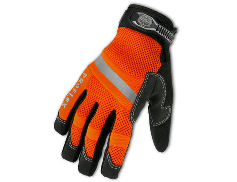 872 XL Orange Hi-Vis Mesh Trades Gloves