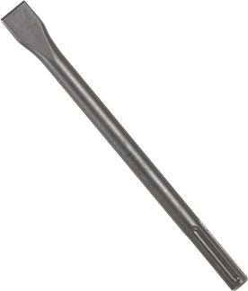 Bosch1 In. x 12 In. Flat Chisel Tool Round Hex/Spline Hammer Steel - HS1811