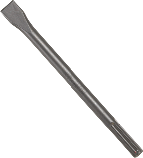 Bosch 1 In. x 18 In. Flat Chisel Tool Round Hex/Spline Hammer Steel - HS1812
