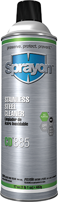 Sprayon CD885 - Stainless Steel Cleaner - Aerosol