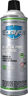 Sprayon CD886 - All Metal Prep & Cleaning Polish - Aerosol