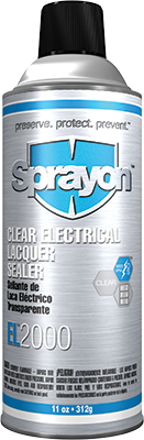 Sprayon EL2000 - Clear Electrical Lacquer Sealer - Aerosol