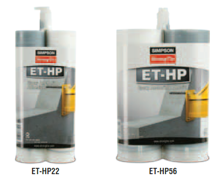 Simpson Strong Tie ET-HP™ (formerly ET) Anchoring Adhesive