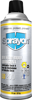 Sprayon LU200 - Dry Film Moly Lubricant - Aerosol