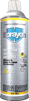 Sprayon LU205 - Food Grade Chain Lubricant - Aerosol