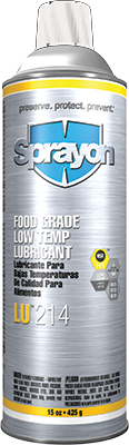 Sprayon LU214 - Food Grade Low Temperature Lubricant - Aerosol