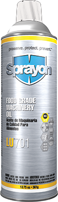 Sprayon LU701 - Food Grade Machinery Oil - Aerosol