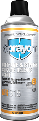 Sprayon MR315- Urethane & Styrene Silicone Release Agent - Aerosol