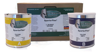 HP Spartacote- Sparta-Flex® Clear Low Gloss 2 Gallon Kit