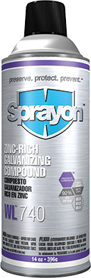 Sprayon WL740 - Zinc Rich Galvanizing Compound - Aerosol