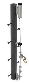 DBI/SALA® 6100015 Lad-Saf™ Galvanized Bottom Bracket (For Use With Curved Ladder Systems)