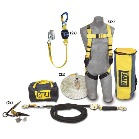 DBI SALA 7611907 2 Person Roofer's Fall Protection Kit