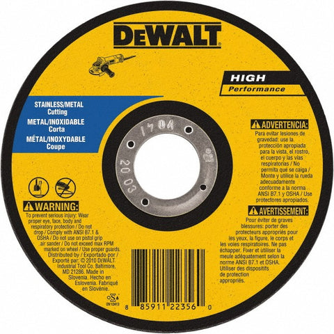 5" x 1/8" x 5/8"-11 T27 Stainless Wheel - DW8454H