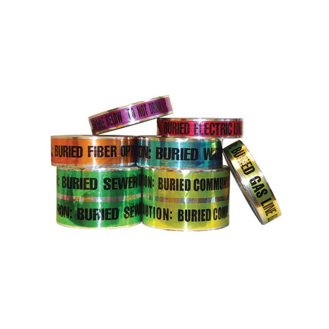 Keson - Foil Underground Detectable Tape - 3" Wide