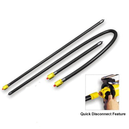 Oztec 5 Ft. Flexible Vibrator Shaft with Quick Disconnect Coupler