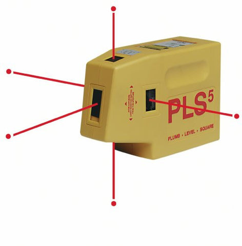 Pacific Laser Systems PLS 5 1/8-Inch at 100-feet Self-Leveling 5-Point Laser