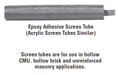 Simpson Strong Tie Epoxy (SET & ET-HP) Screen Tubes – Carbon Steel